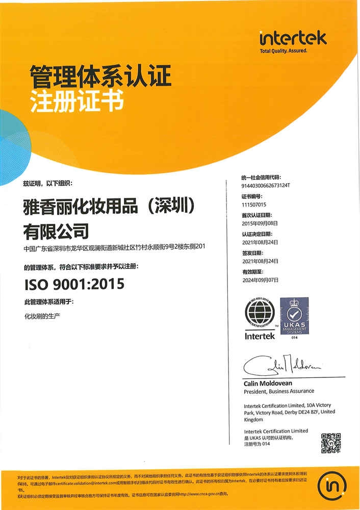 ISO9001：2015 中文
